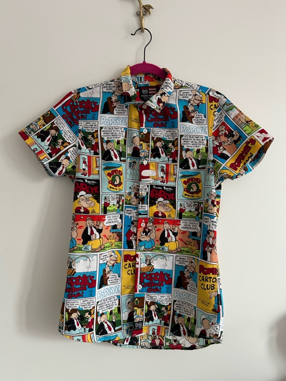 Phat Farm x Popeye Short Sleeve Button Up Shirt
